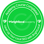 BrightLocal Level Up Your Local SEO certificate for Dynamics Tech