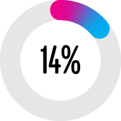 14 per cent