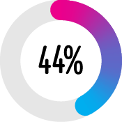 44 per cent