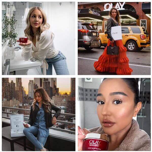 Olay influencer campaign by Amra & Elma